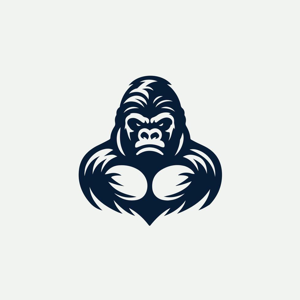 Thunder clap gorilla design vector