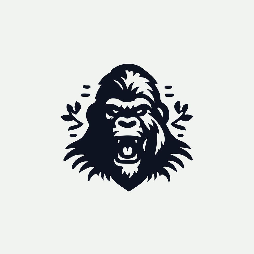 Mighty Fist gorilla design vector