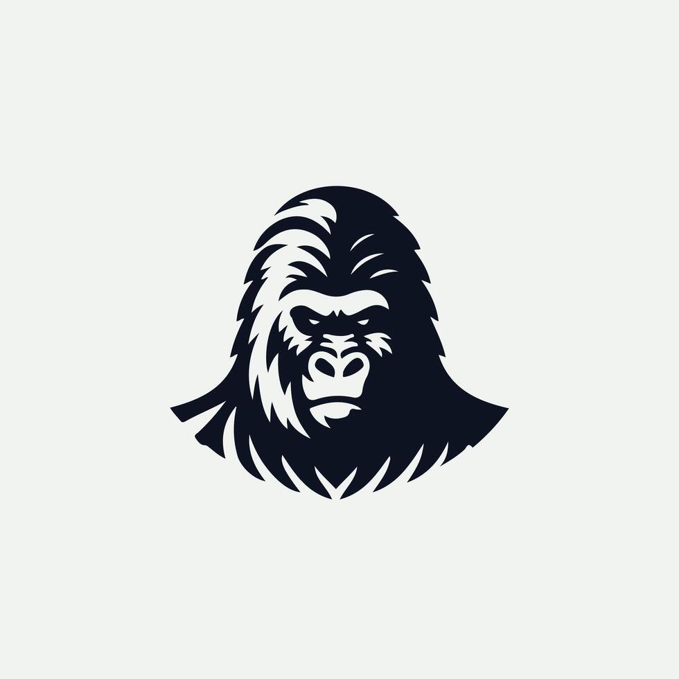 Silverback Strength gorilla design vector
