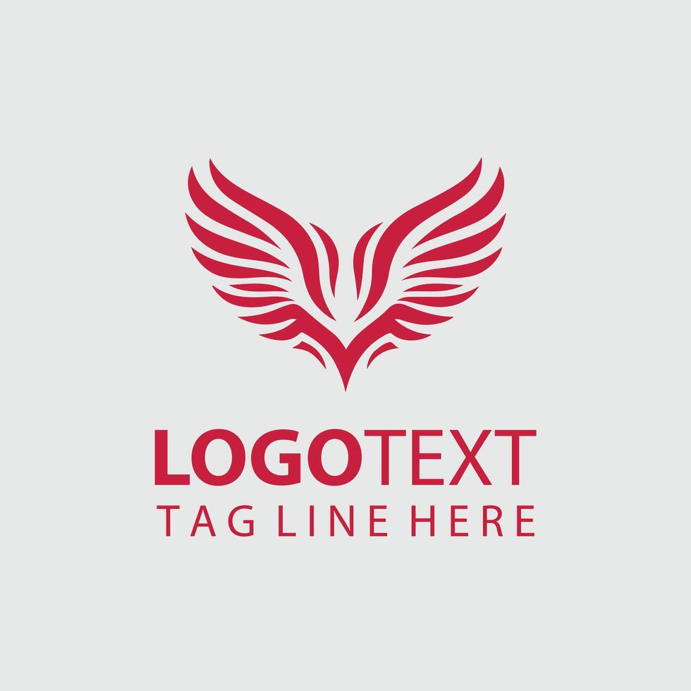 Wing Essence Logo Design vector