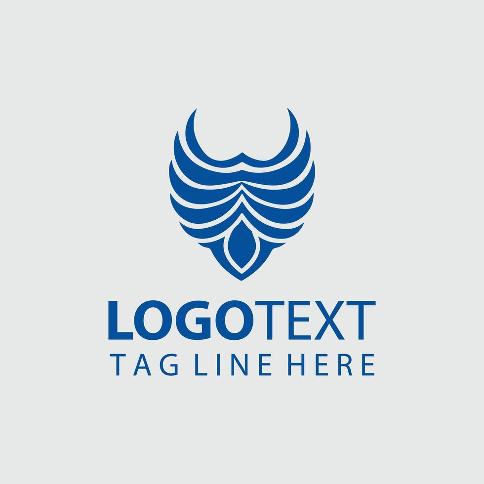 Wing Force Logo Design vector