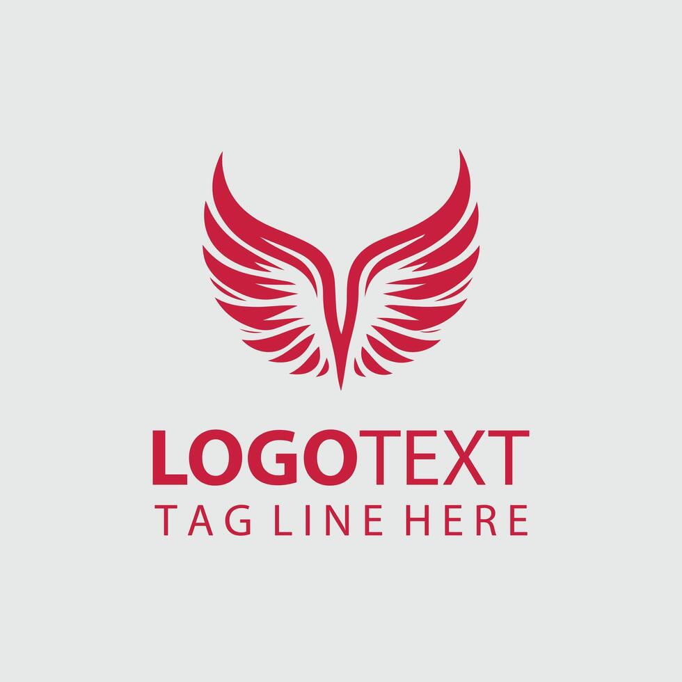Soar Force Wings Logo Design vector