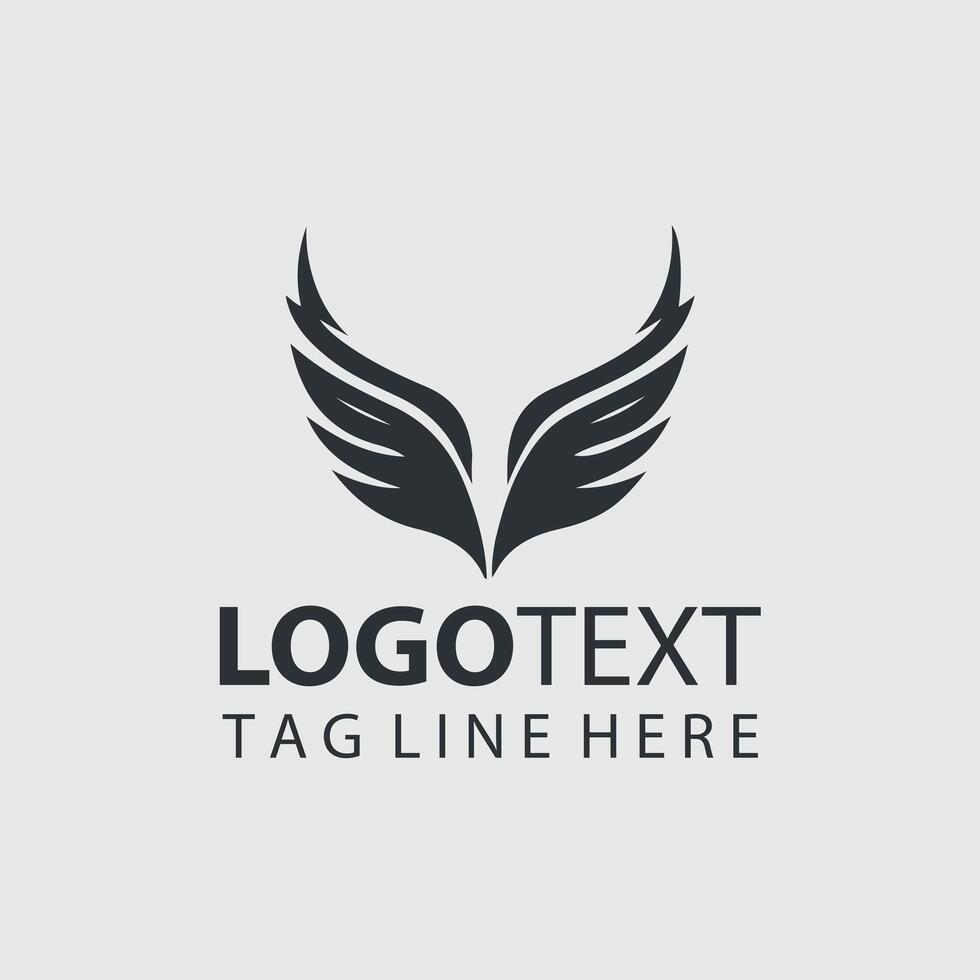 Wind Song Wings Logo vector