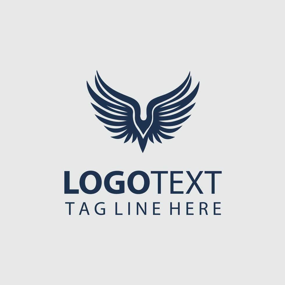 Avian Craft Wings Logo Design vector