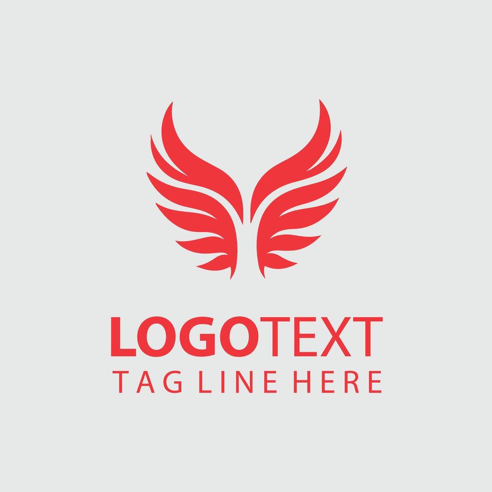 Light Wings Logo Design vector