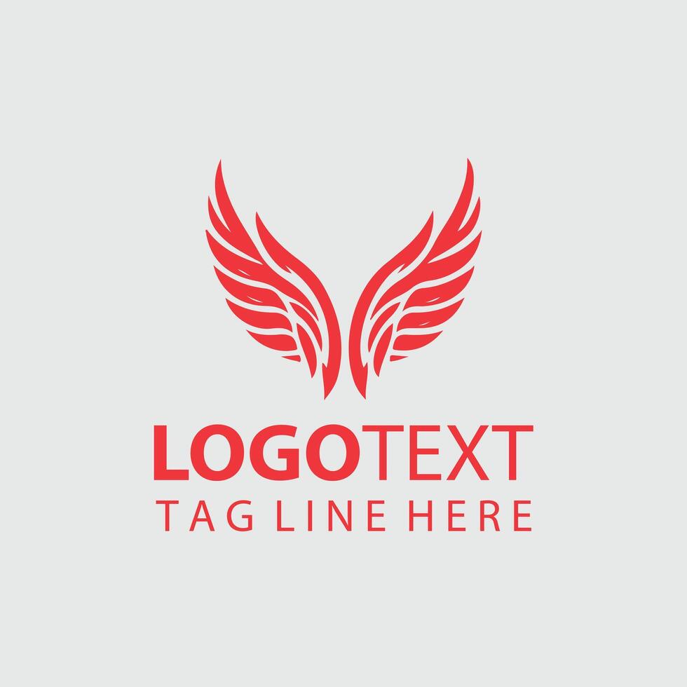 Sky Reach Wings Logo Design vector