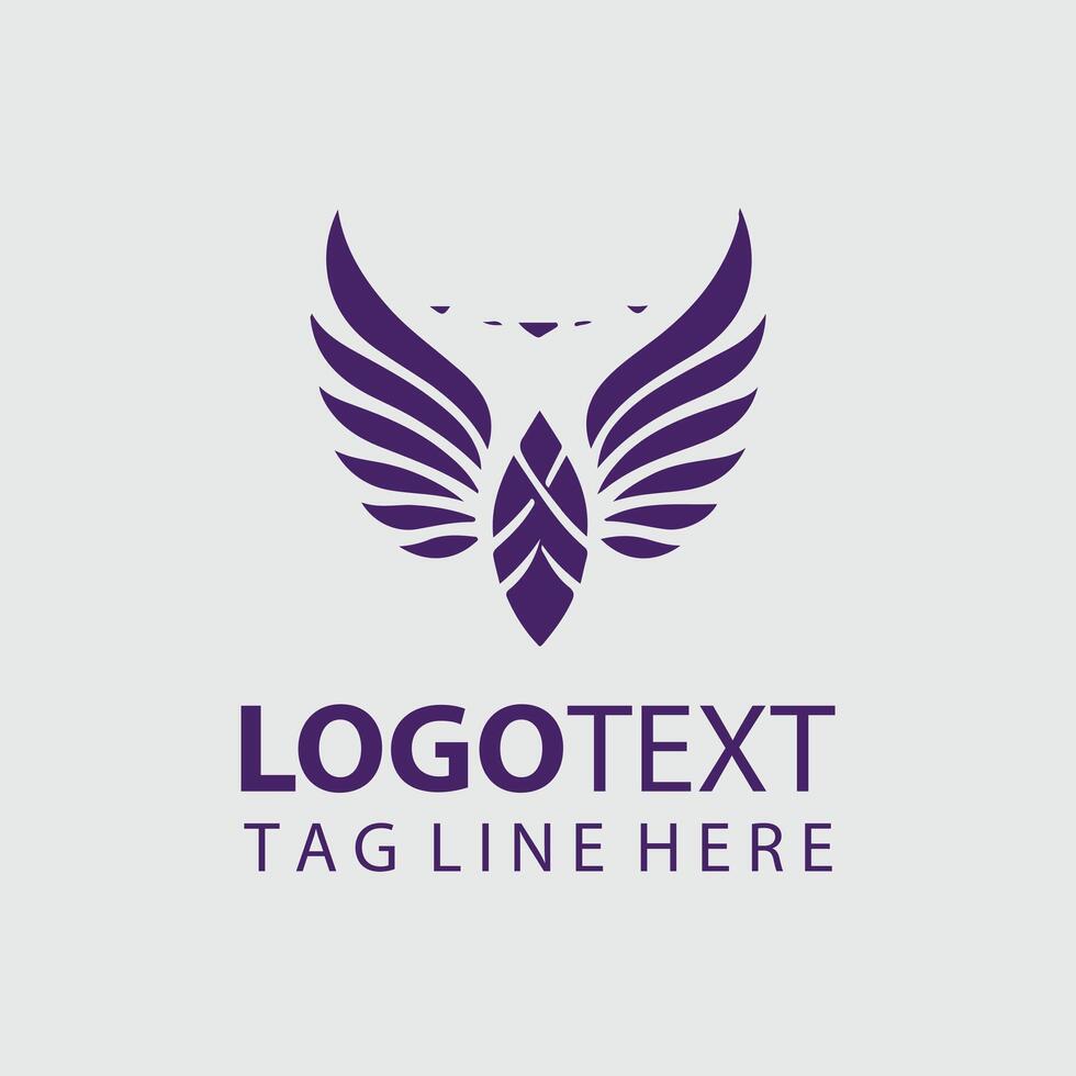 Winged Ascension Logo Design vector