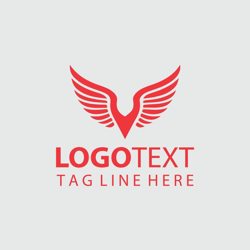 Sky Rider Wings Logo Designs vector