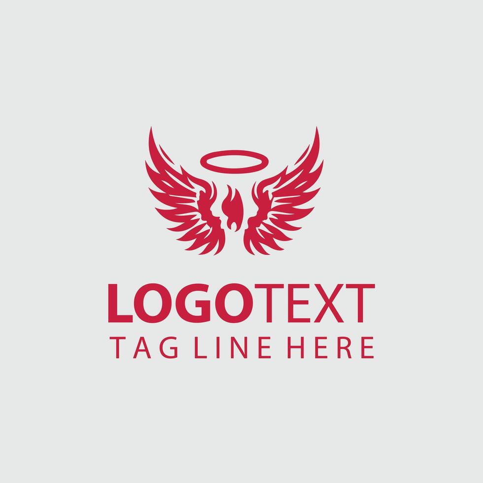 Dream Wings Logo Design vector