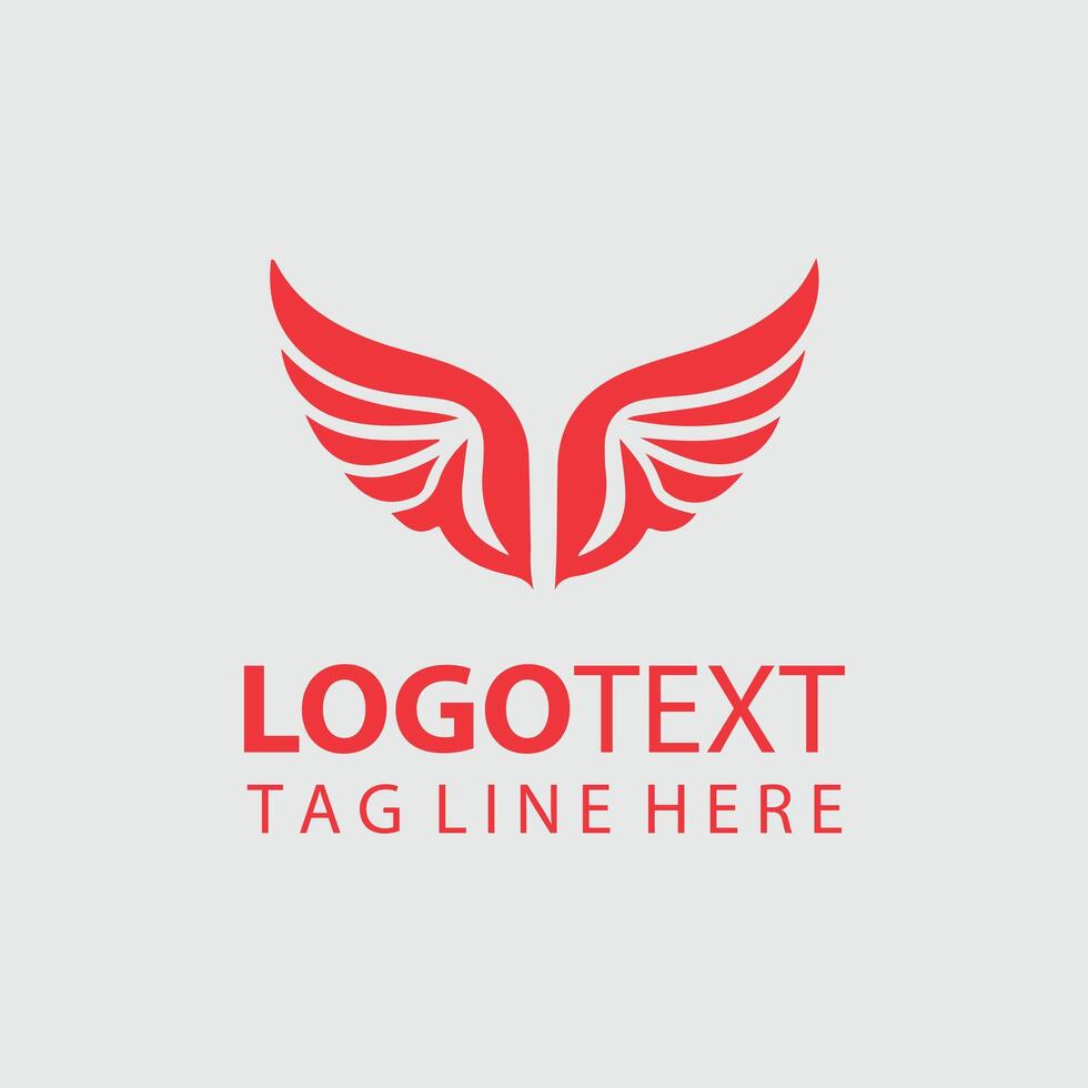 Sky Eagle Wings Logo Design vector