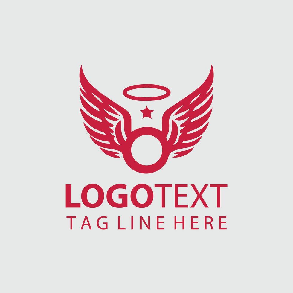 Feather Storm Wings Logo Design vector