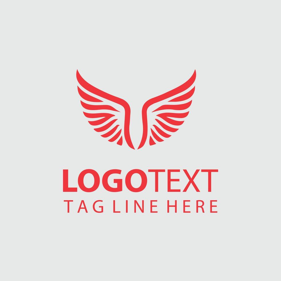 Soar Storm Wings Logo Design vector