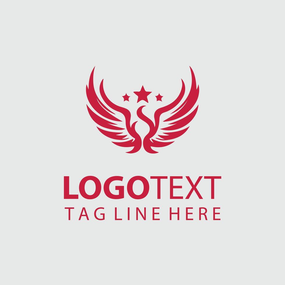 Air Whisper Wings Logo Design vector