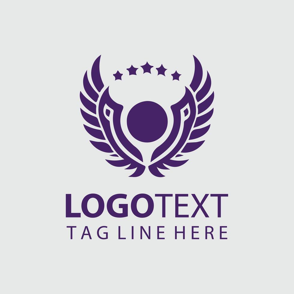 Winged Path Logo Design vector