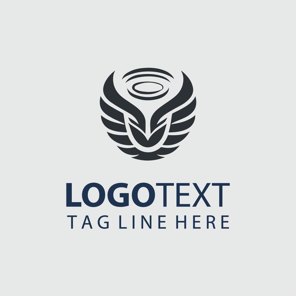 Celestial Wings Logo Design vector