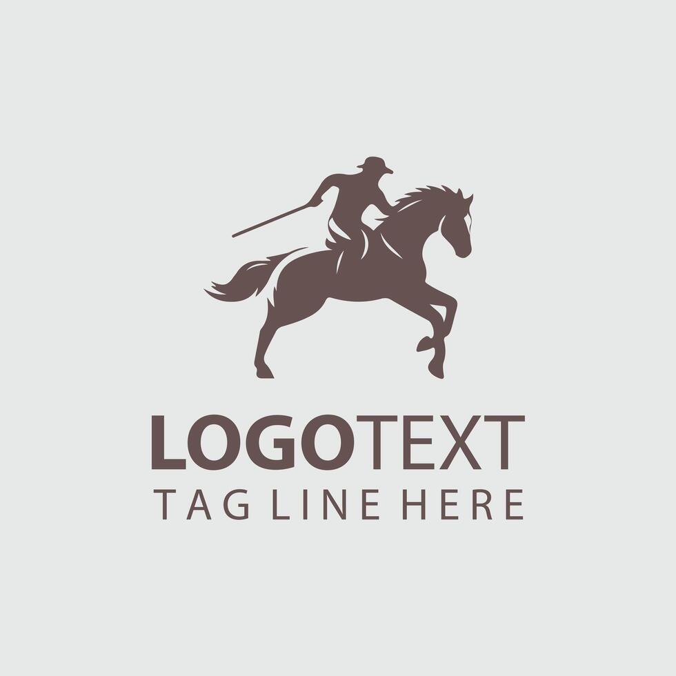 Gallop Peak Horse-rider vector