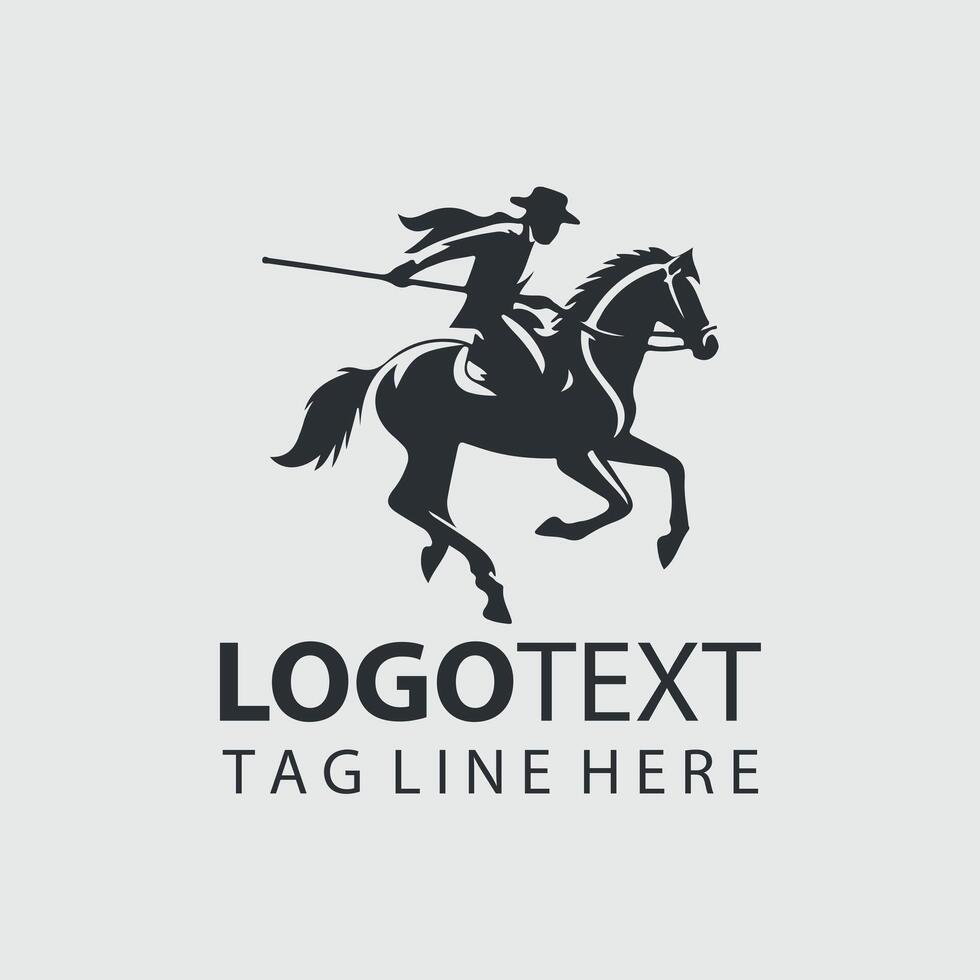 Gallop Nation Horse rider vector