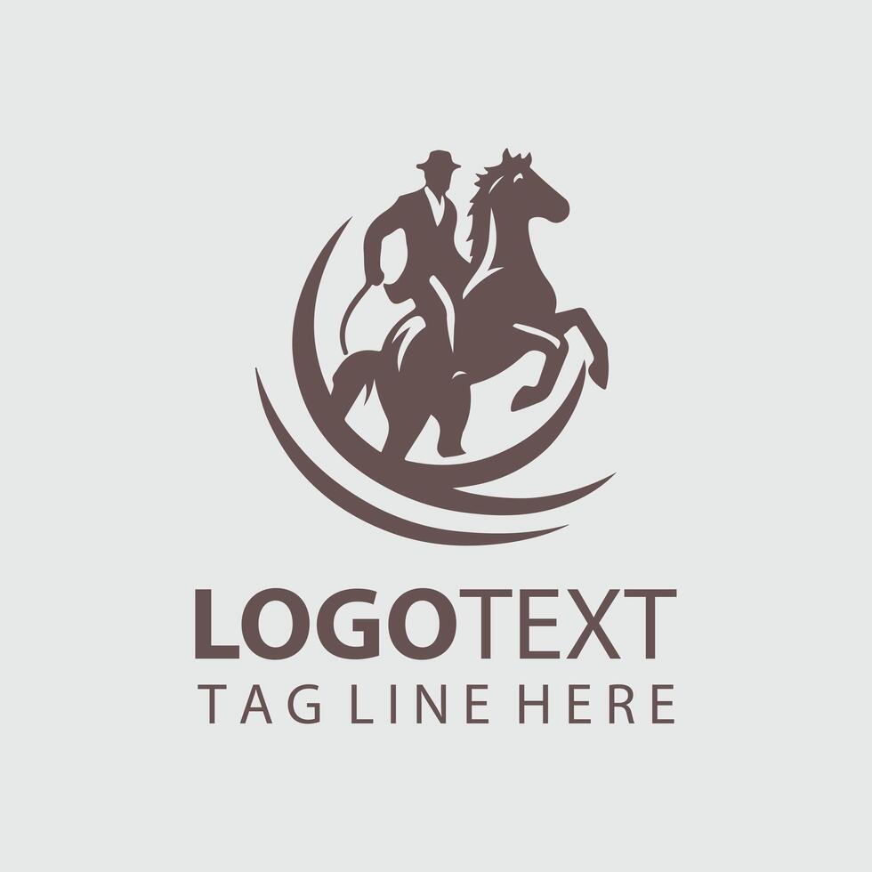 Hoof Quest Horse rider vector