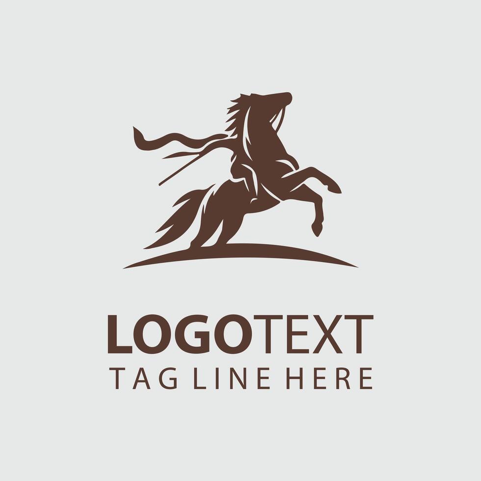Equine Elite Horse rider vector