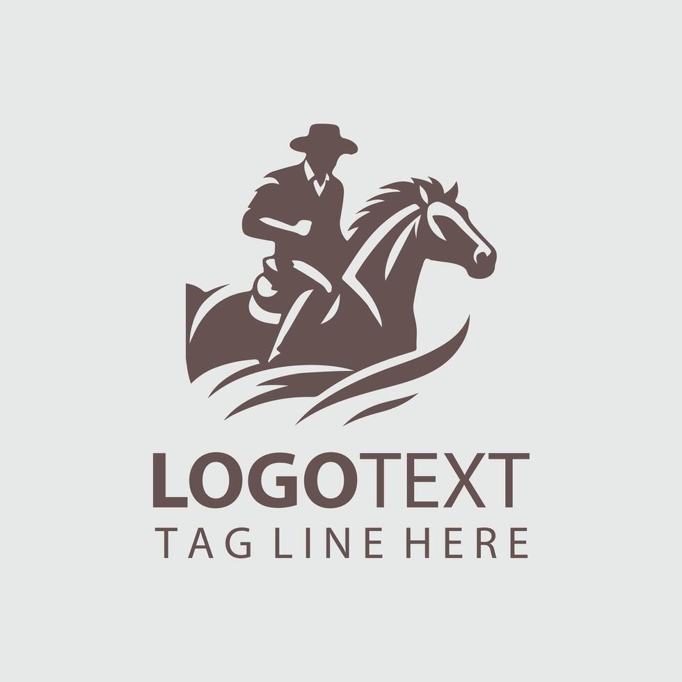 Thunder Hoof Horse rider vector