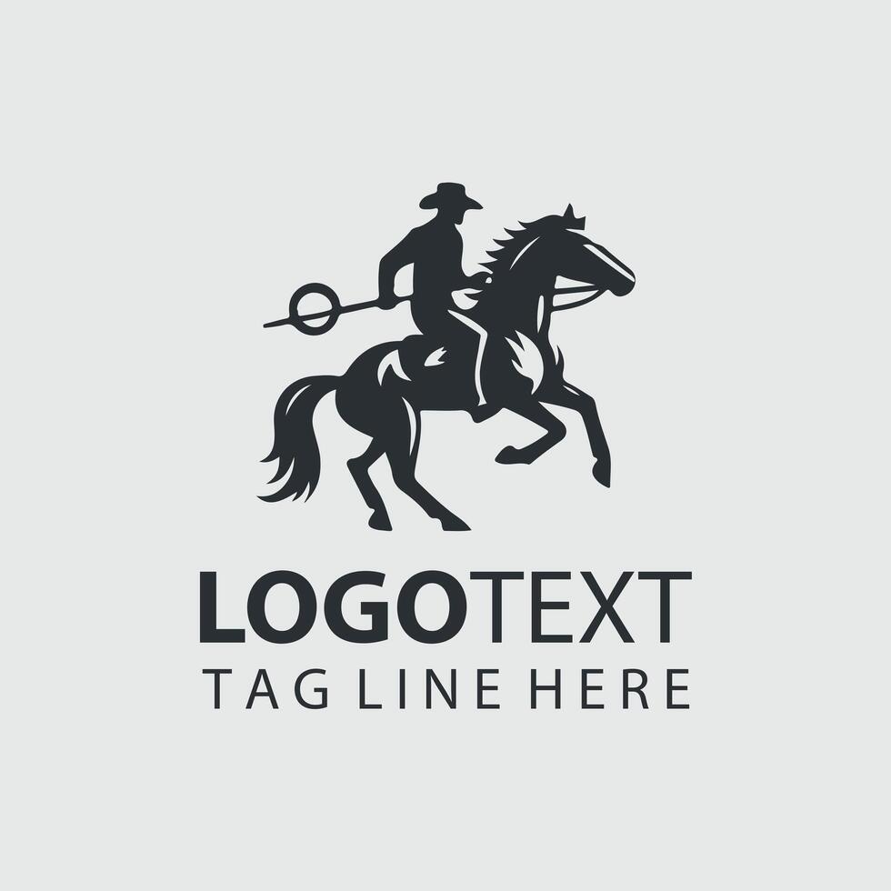 Noble Steed Horse rider vector