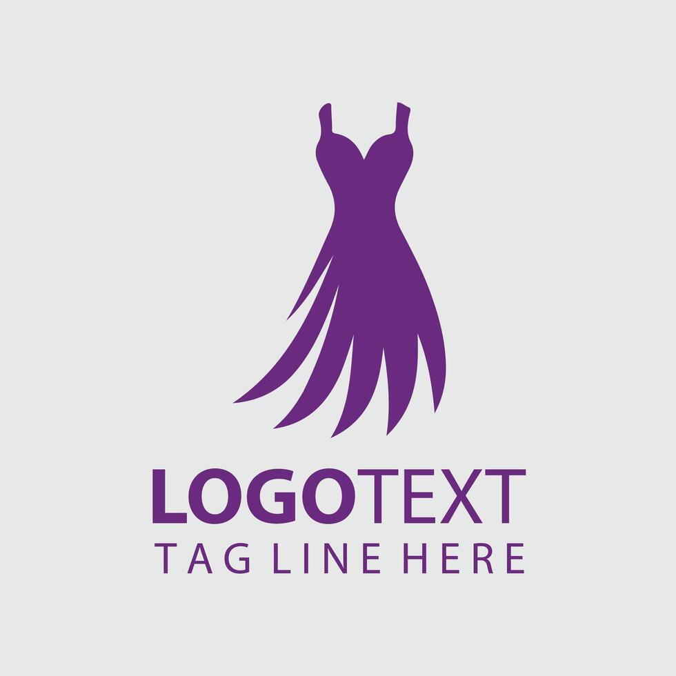Serene Styles Woman Dress Logo vector