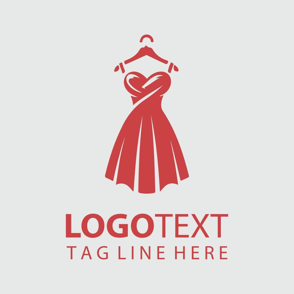 Enchanted Bloom Woman Dress Logo vector