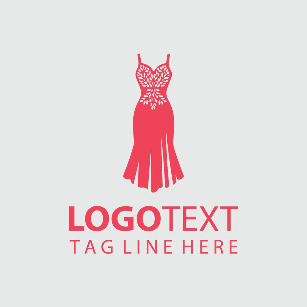 Vivid Velvet Woman Dress Logo vector