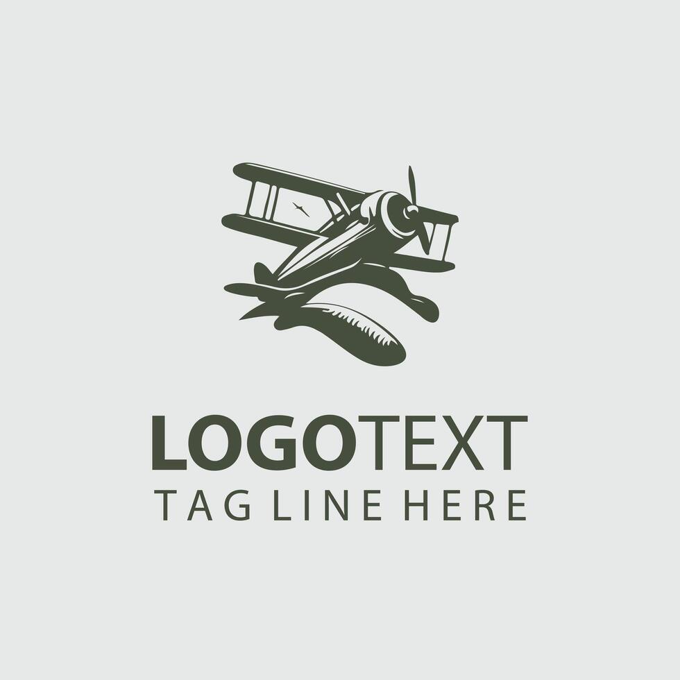 Prop Journey Vintage Plane Design vector