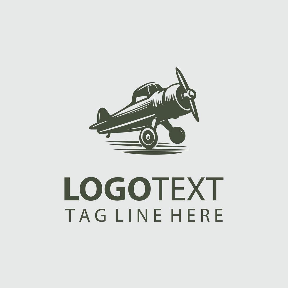 Timeless Air Legends Vintage Plane Design vector