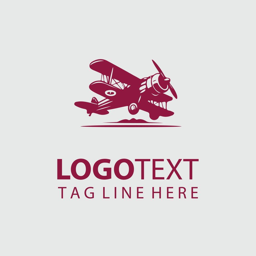 Winged Timelessness Vintage Plane Design vector