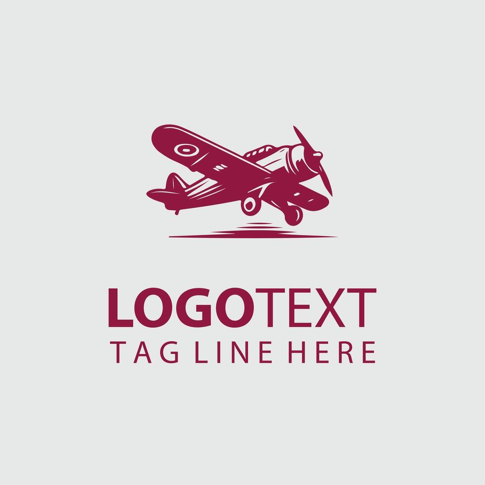 Horizons Vintage Plane Design vector