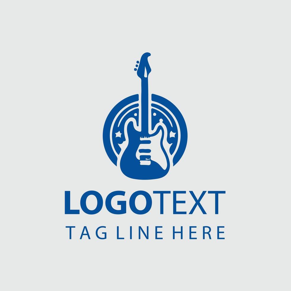 Guitar Frenzy Logo Design vector