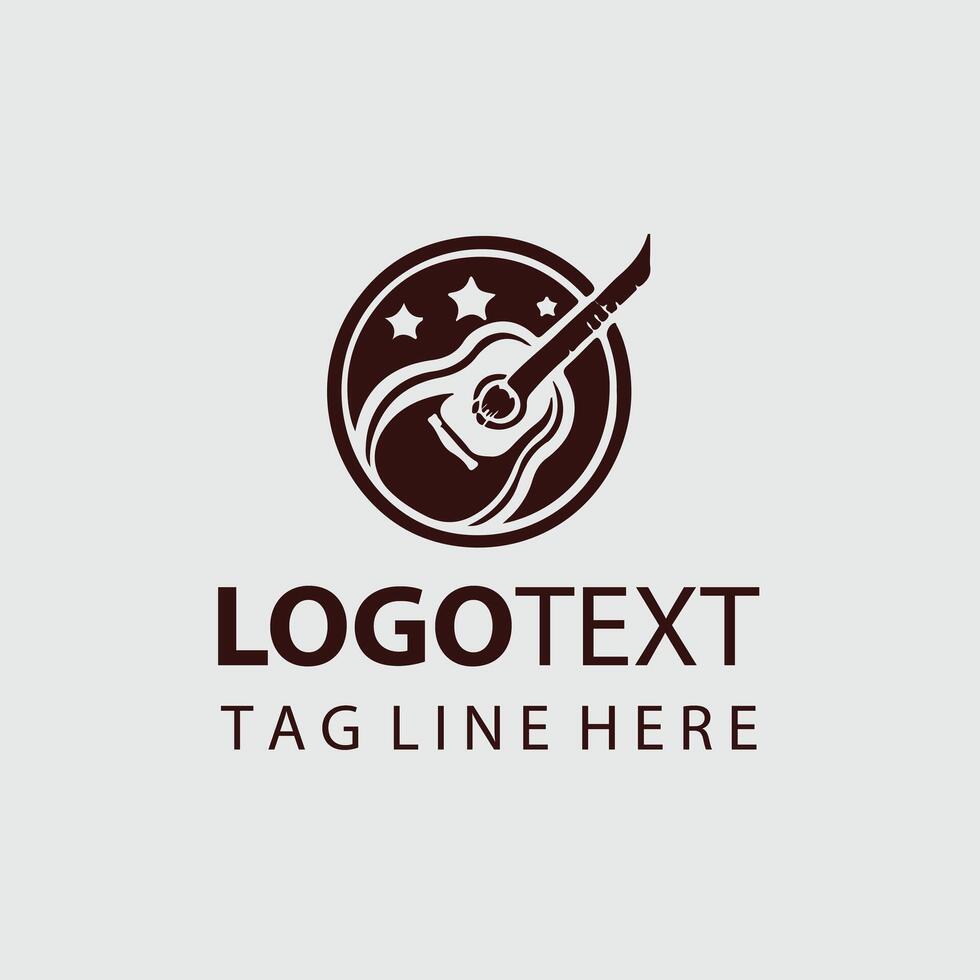 Vibe Forge Guiter Logo Design vector