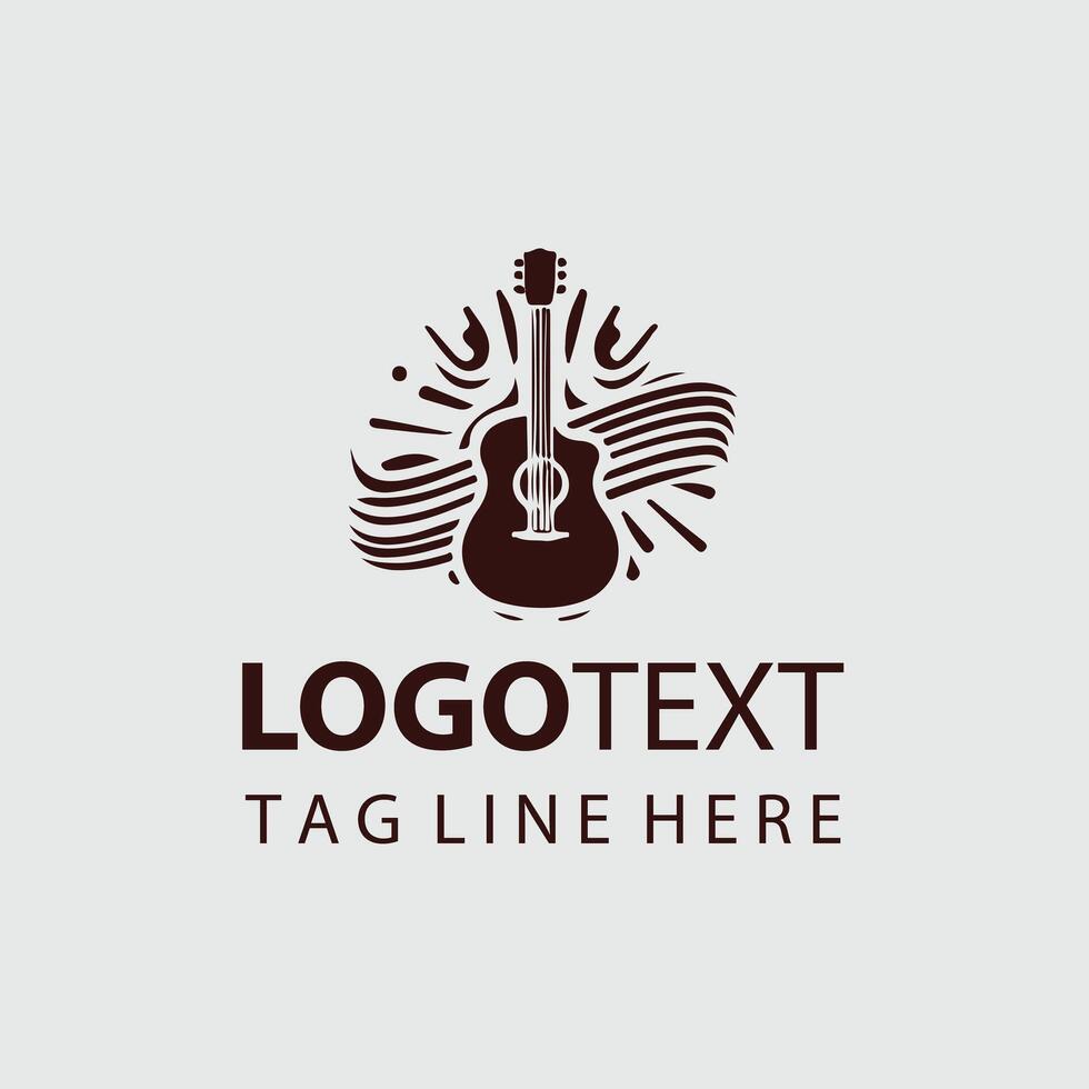 Sonic Sculpt Guiter Logo Design vector