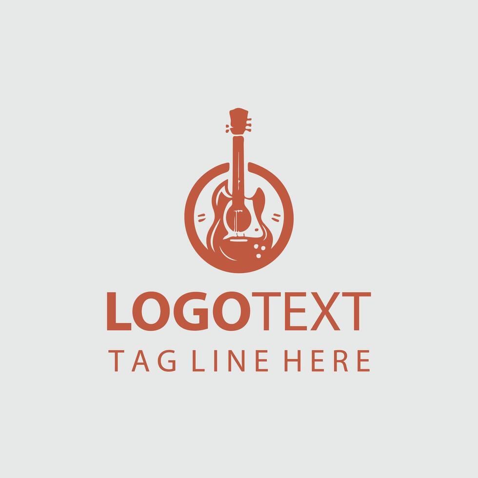Blaze Strum Guiter Design vector