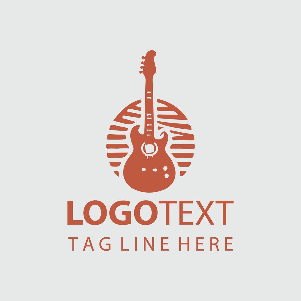 Riff Sphere Guiter Design vector