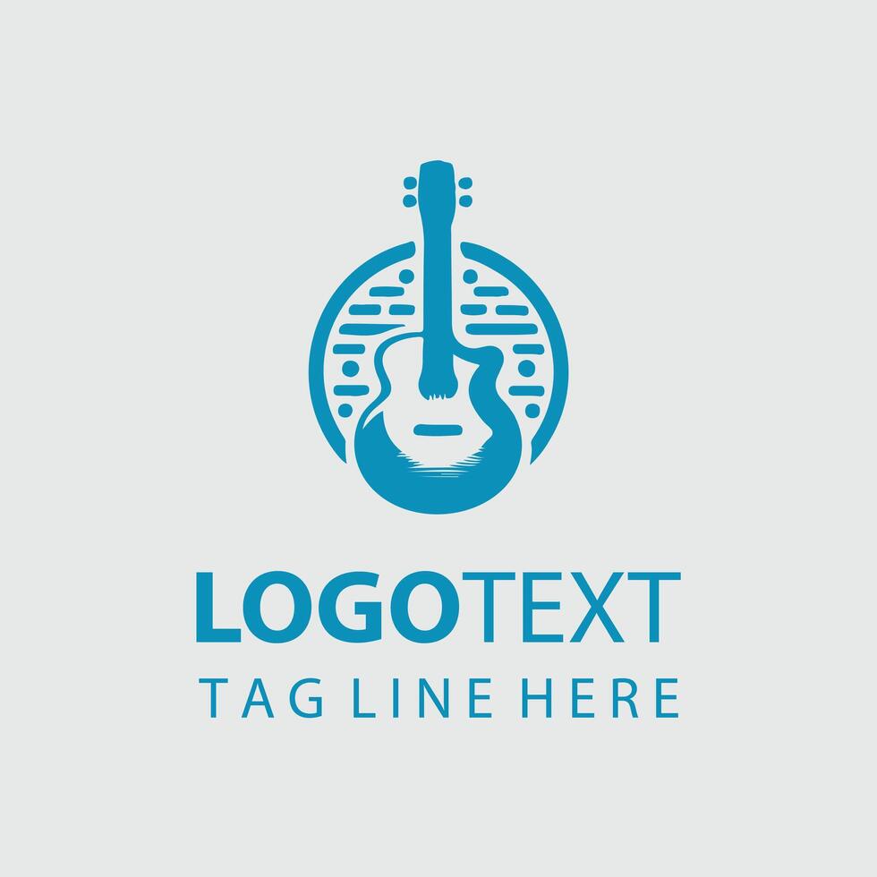 Sonic Pulse Guiter Logo Design vector