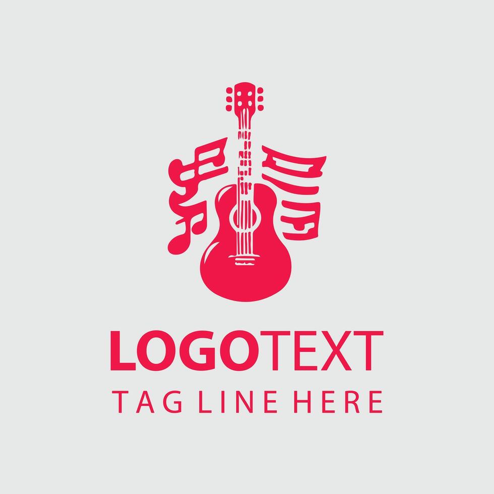 Vibrato Edge Guiter Logo vector