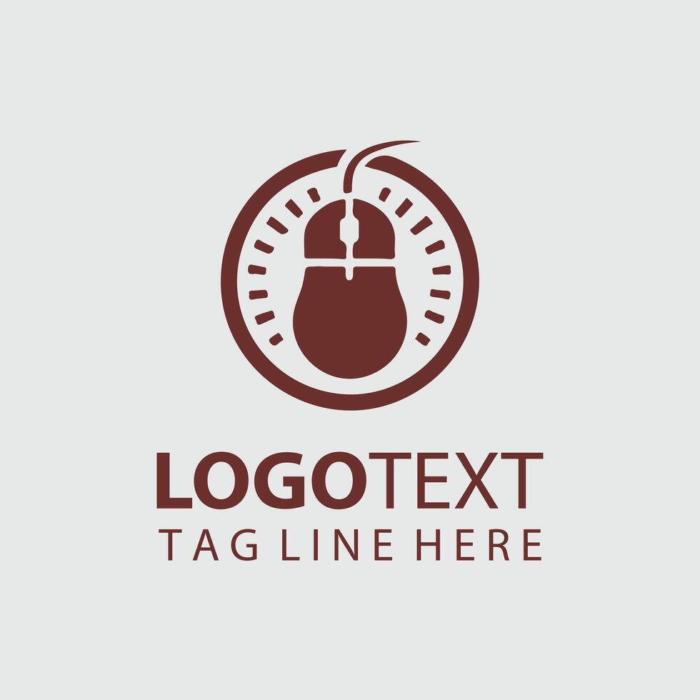 hacer clic fluir X computadora ratón diseño vector