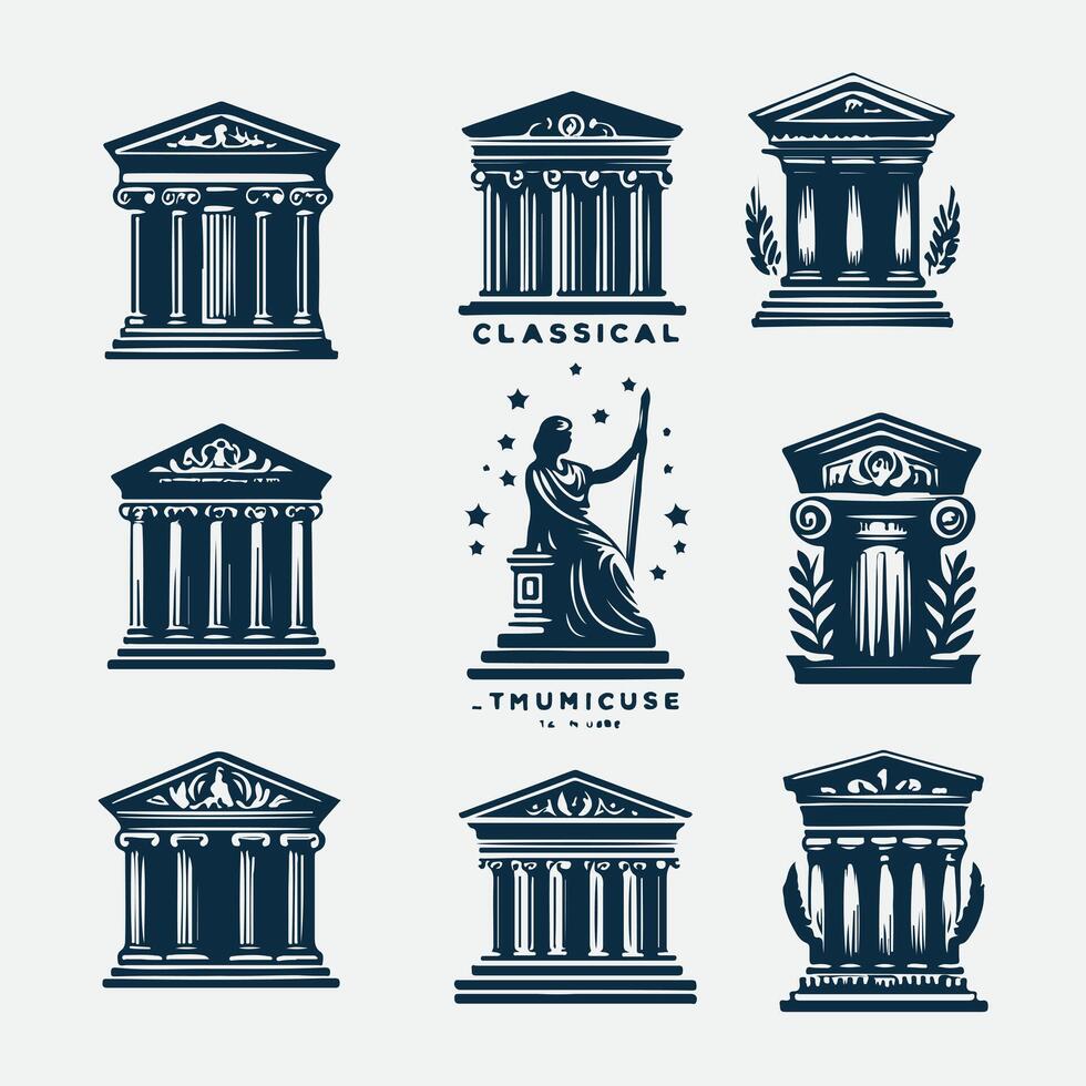 Majesty Classical Cloumn Collection Logo vector