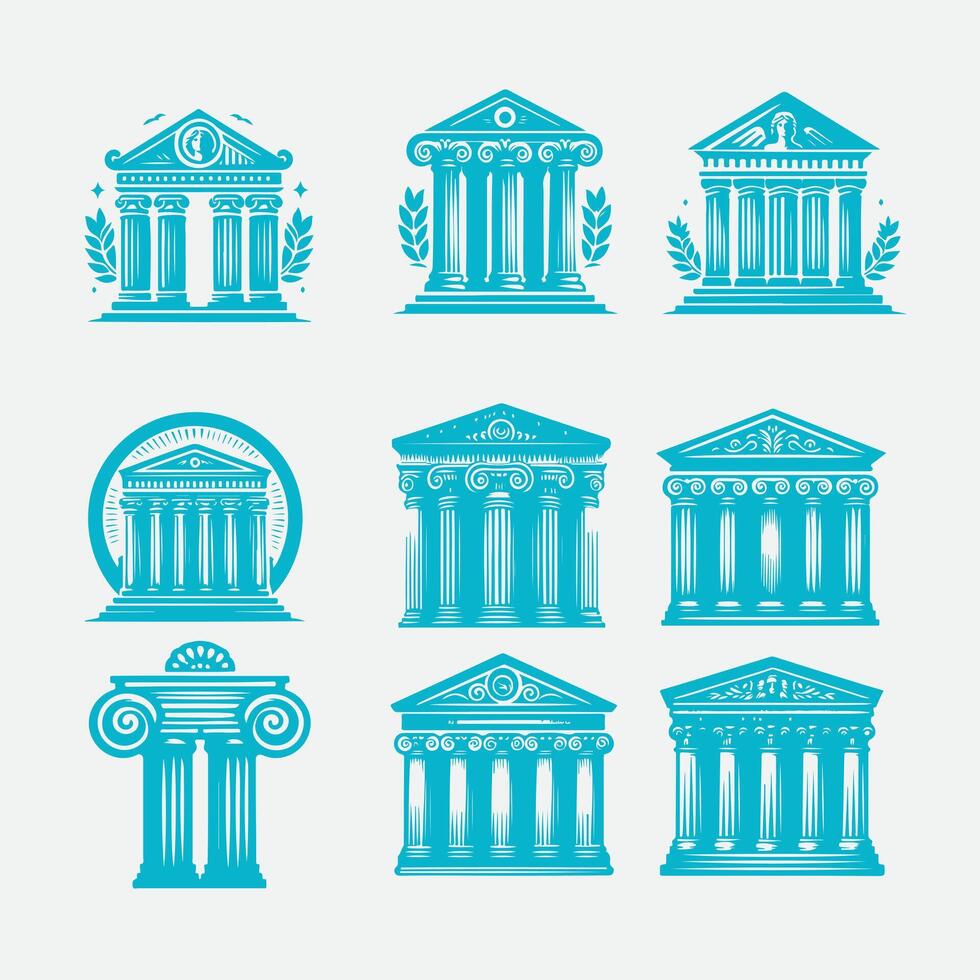 Rest Classical Cloumn Collection Logo vector