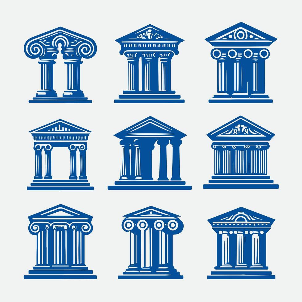 Stone Grace Classical Cloumn Collection Logo vector