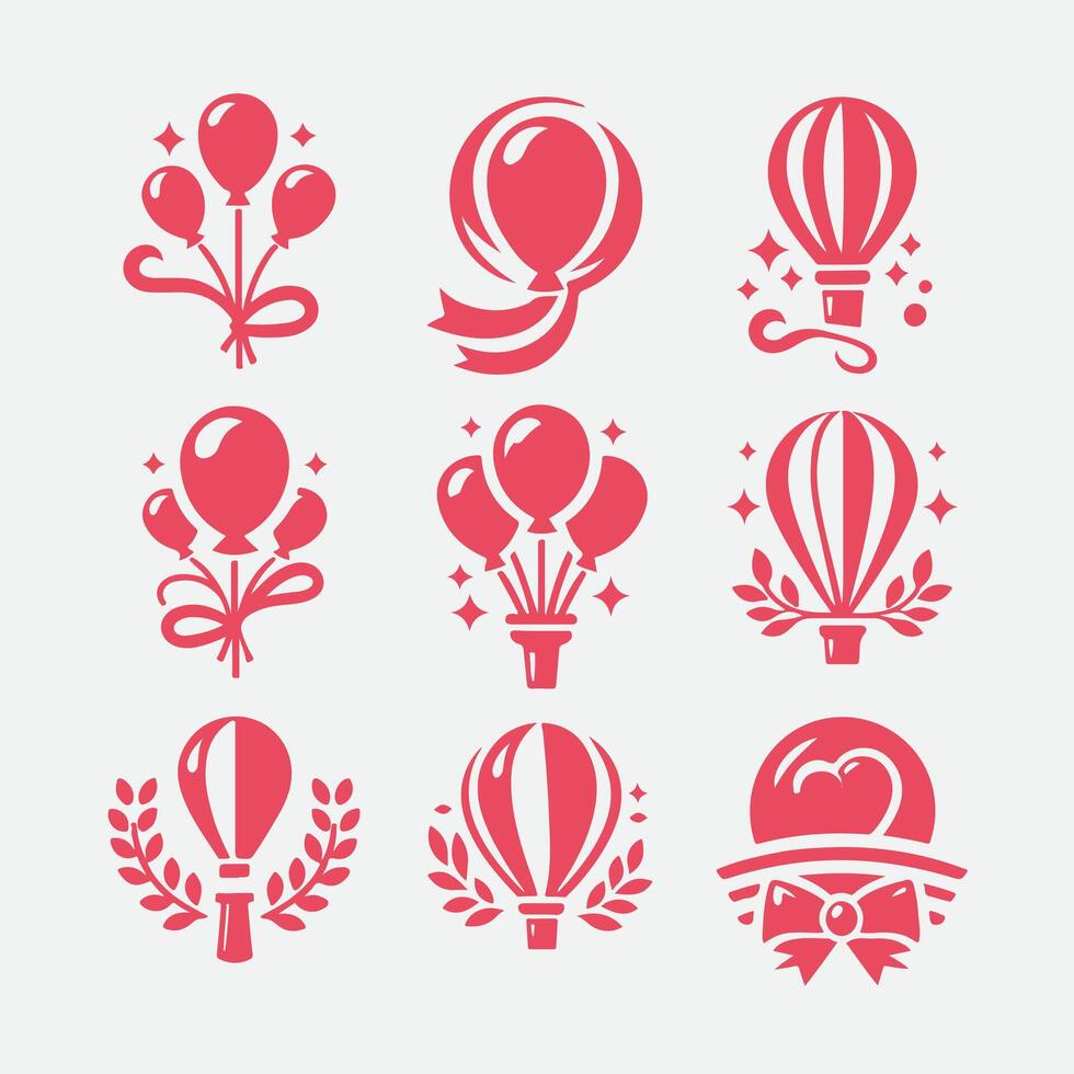 Floating Dreams Ballon collection logo vector