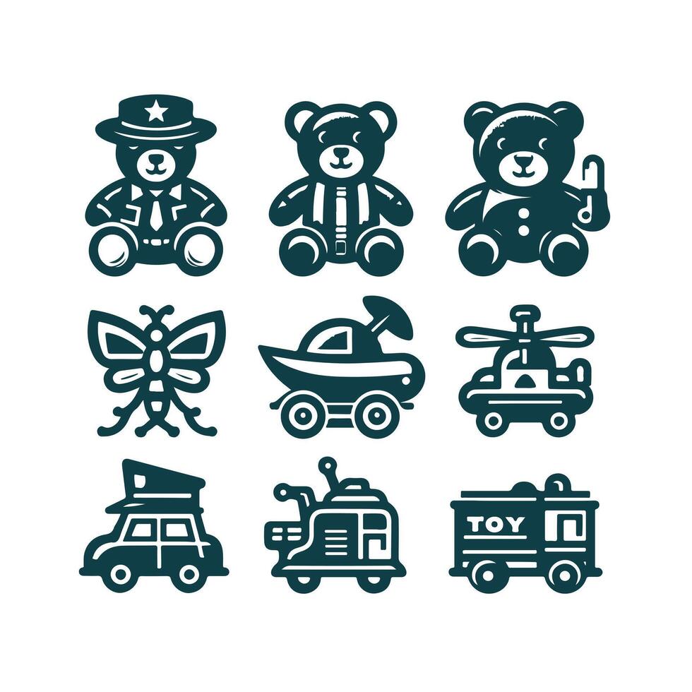 Happy Hands Toys collection logo vector