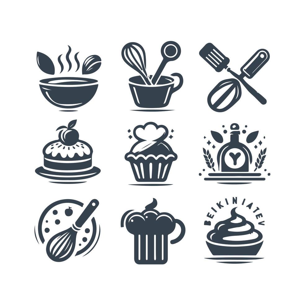 Whisk Whimsy Baking collection logo vector