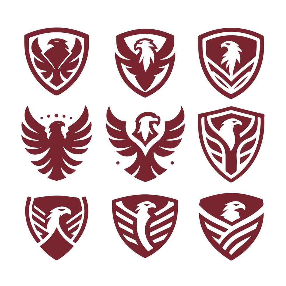 SkyShield Eagle Shield collection logo vector