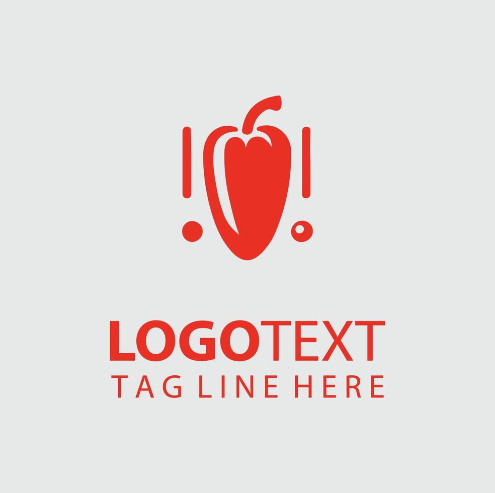 Blaze Sphere Pepper Logo Design vector