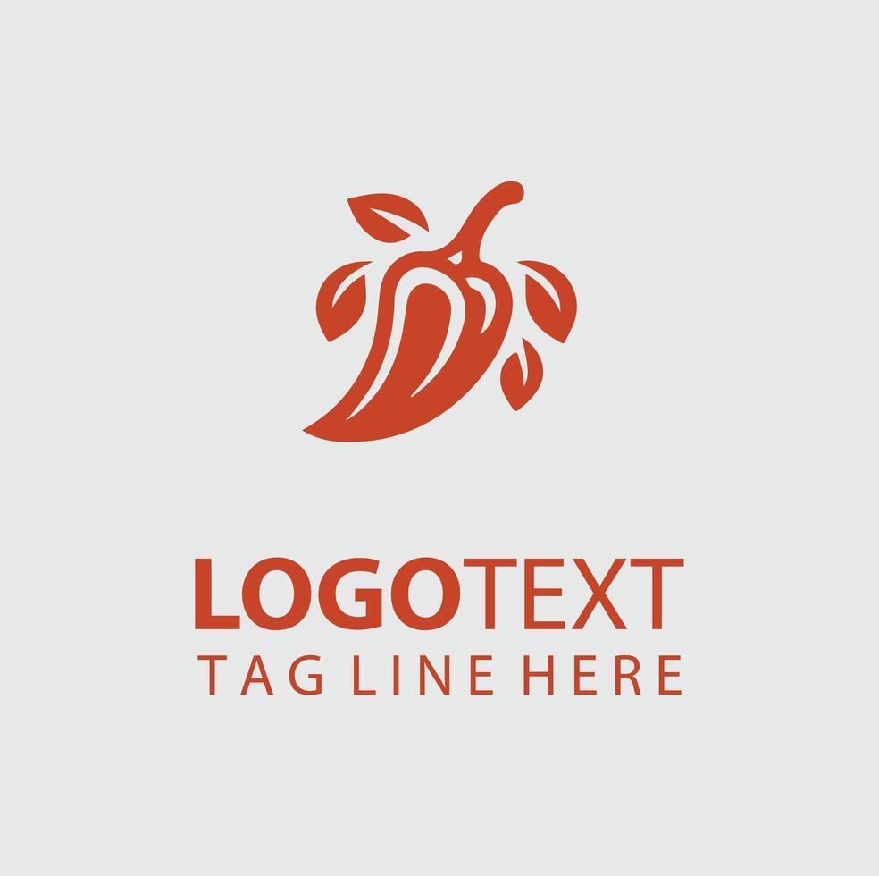 Ember Heat Pepper Logo Design vector