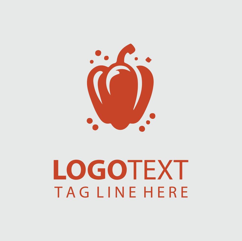 Spice Flare Pepper Logo Design vector
